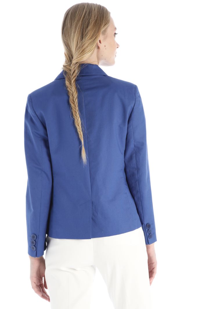 Blazer in cotone e lino - BLUETTE - Fashion Market - 4