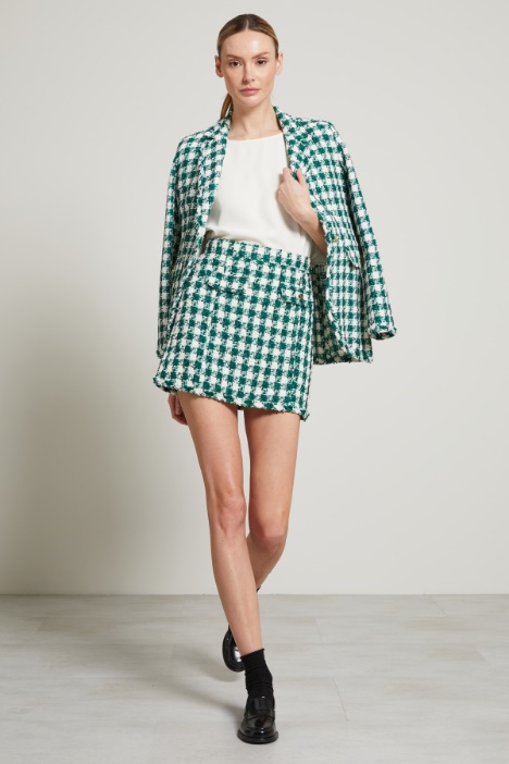 Blazer monopetto in tweed Fashion Market