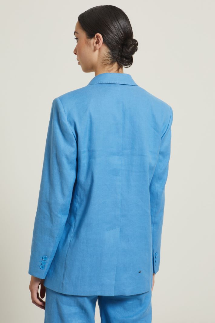 Blazer in lino e cotone Fashion Market - 4