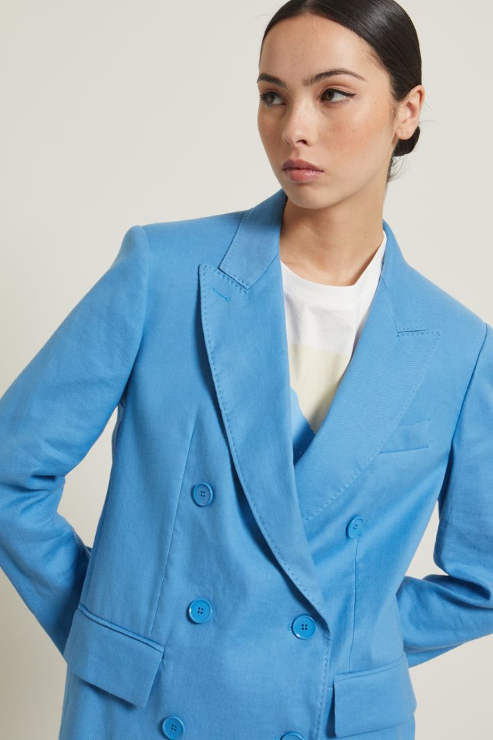 Blazer in lino e cotone Fashion Market - 3