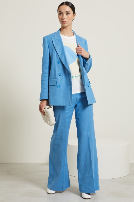 Blazer in lino e cotone Fashion Market