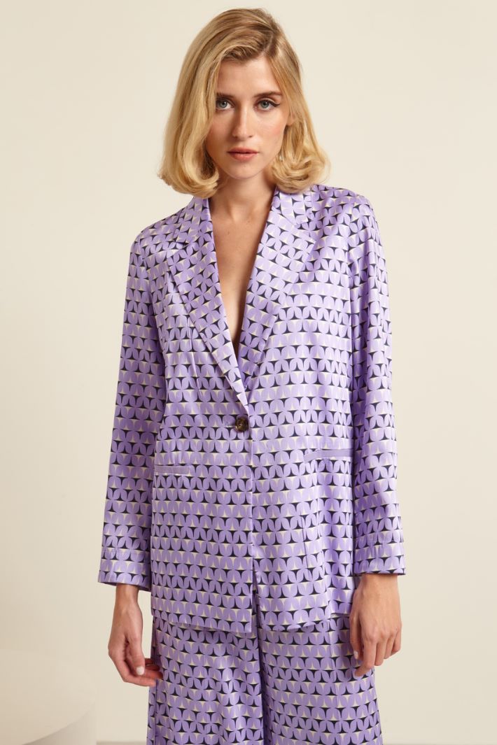 Blazer in twill stampato Fashion Market - 2