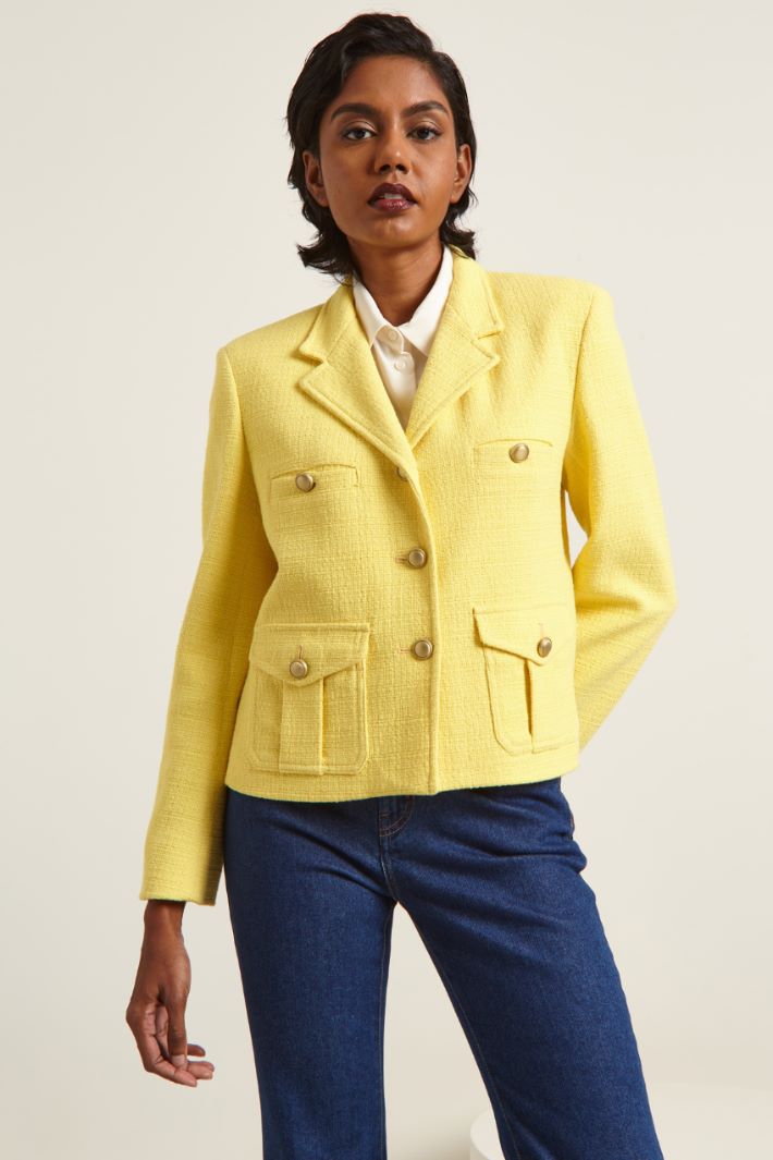 Blazer con tasche applicate Fashion Market - 2