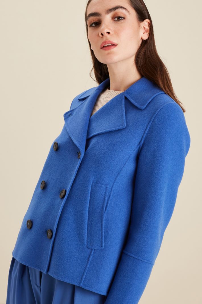 Caban in lana - BLU - Fashion Market - 3