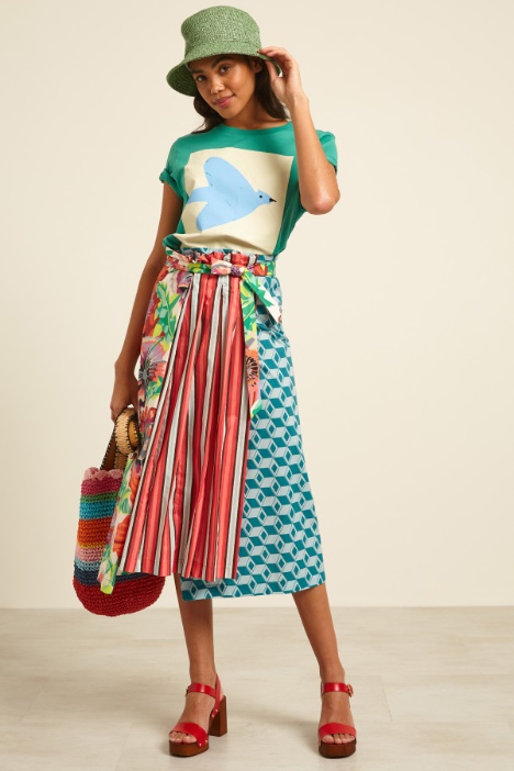 Gonna a portafoglio stampata Fashion Market