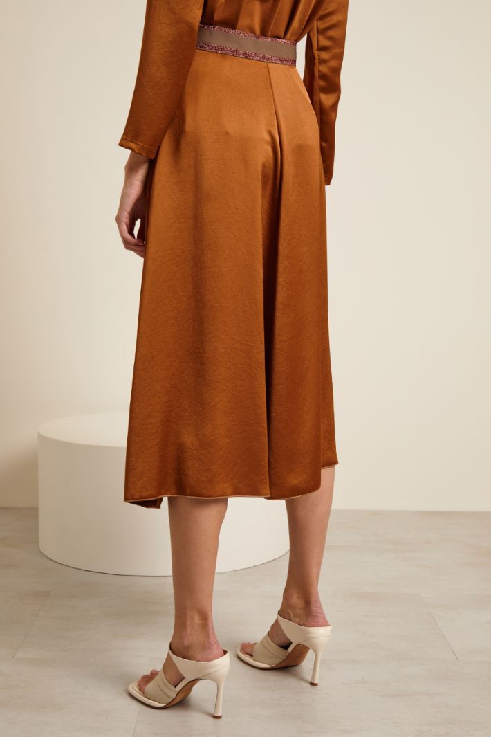 Gonna con elastico in vita - BRONZO - Fashion Market - 4