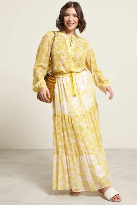 Gonna con balze in georgette Fashion Market