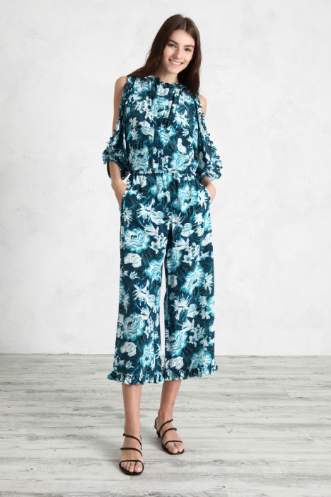 Blusa in crêpe di seta Fashion Market