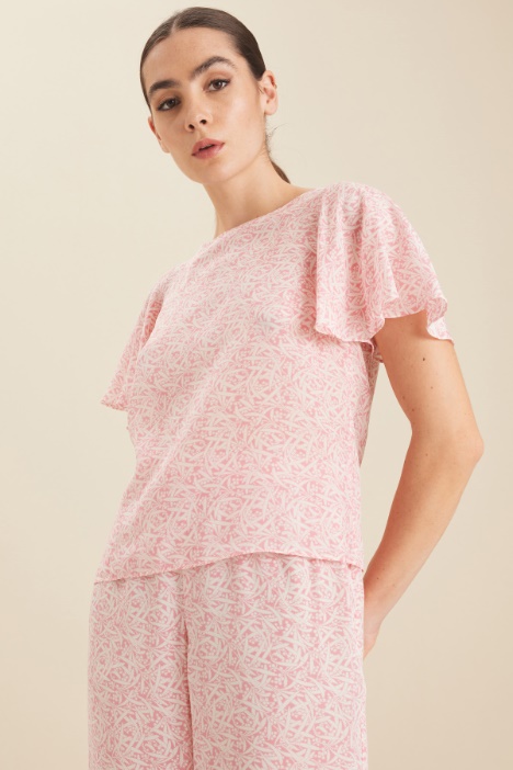 Top in crèpe de chine di seta - Fashion Market
