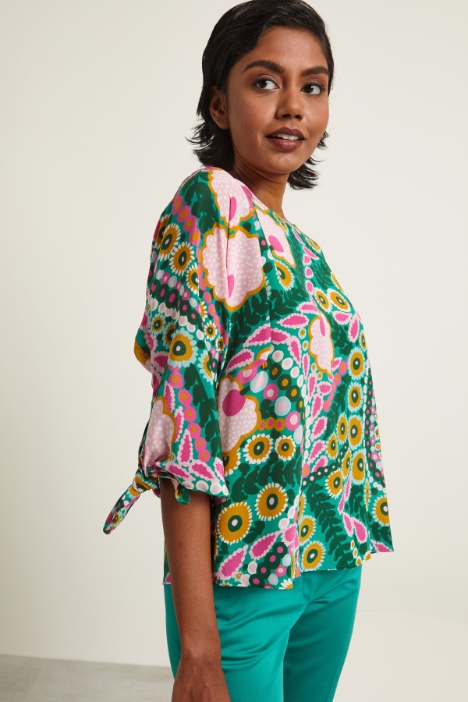 Blusa con maniche a tre quarti - Fashion Market