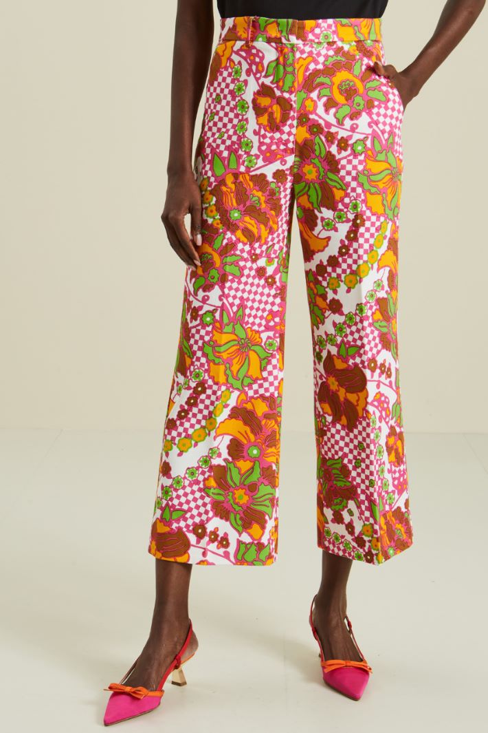 Pantaloni svasati con piega Fashion Market - 2