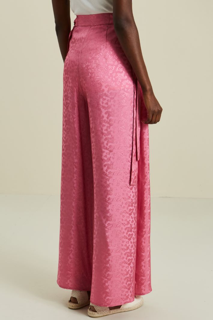 Pantaloni pareo in viscosa - ROSA - Fashion Market - 4