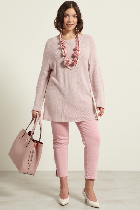 Pantaloni slim con spacchetti Fashion Market