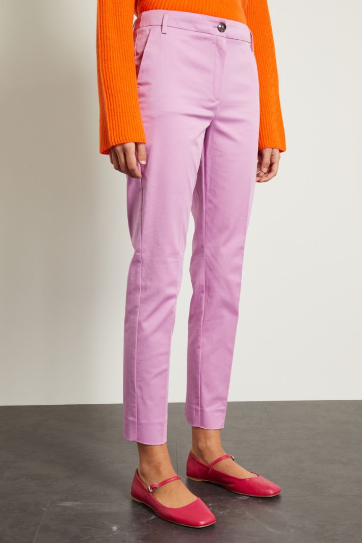 Pantaloni con piega stirata Fashion Market - 2