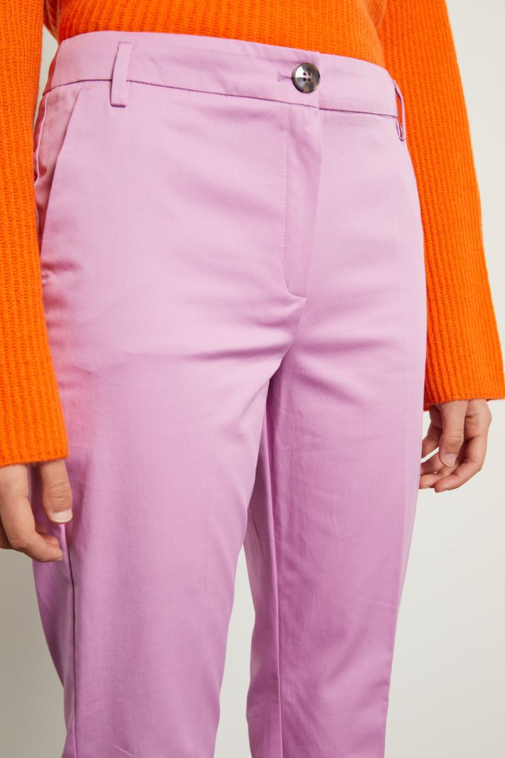 Pantaloni con piega stirata Fashion Market - 3