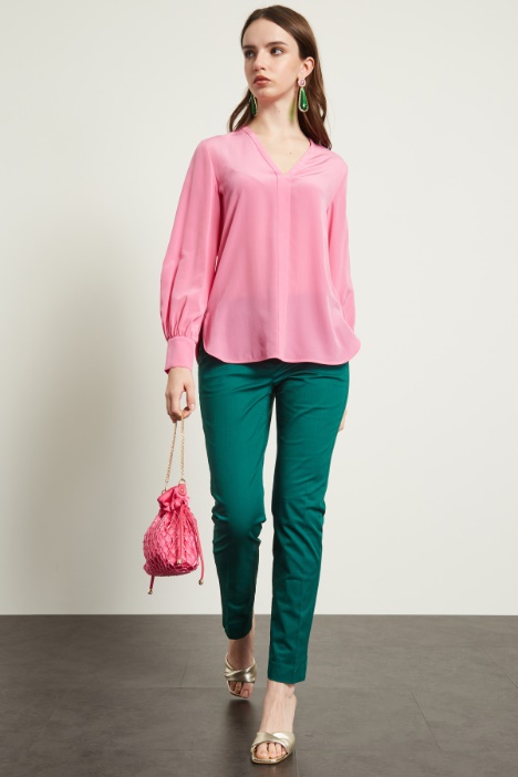 Pantaloni con piega stirata Fashion Market