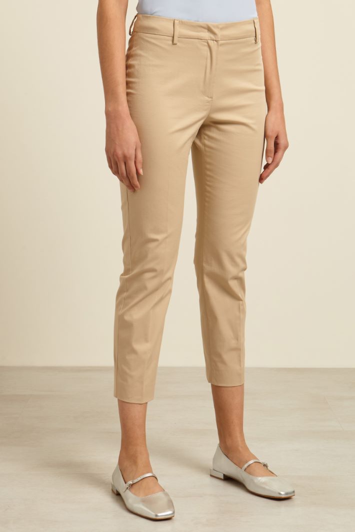 Pantaloni cropped in cotone Fashion Market - 2