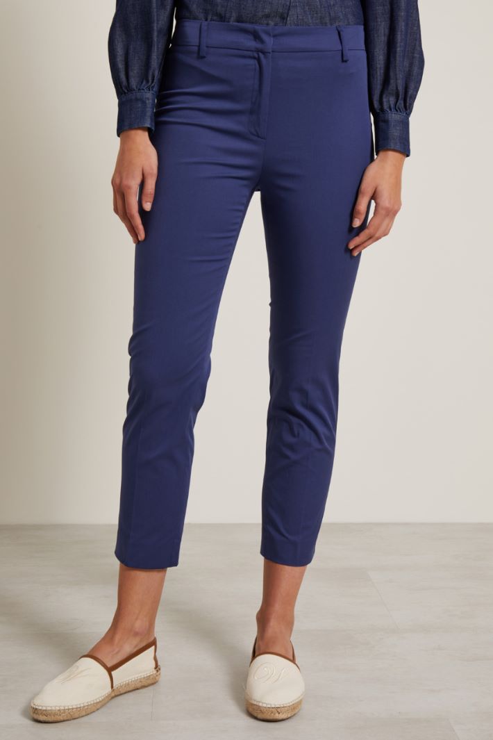Pantaloni cropped in cotone Fashion Market - 2
