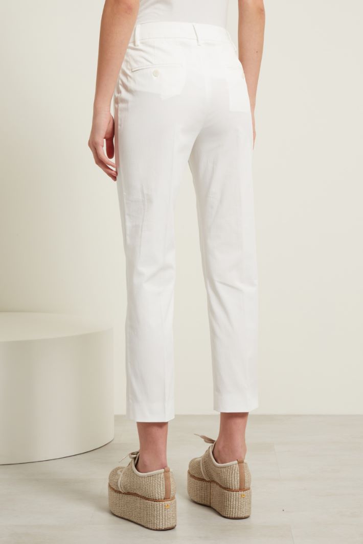 Pantaloni cropped in cotone Fashion Market - 4