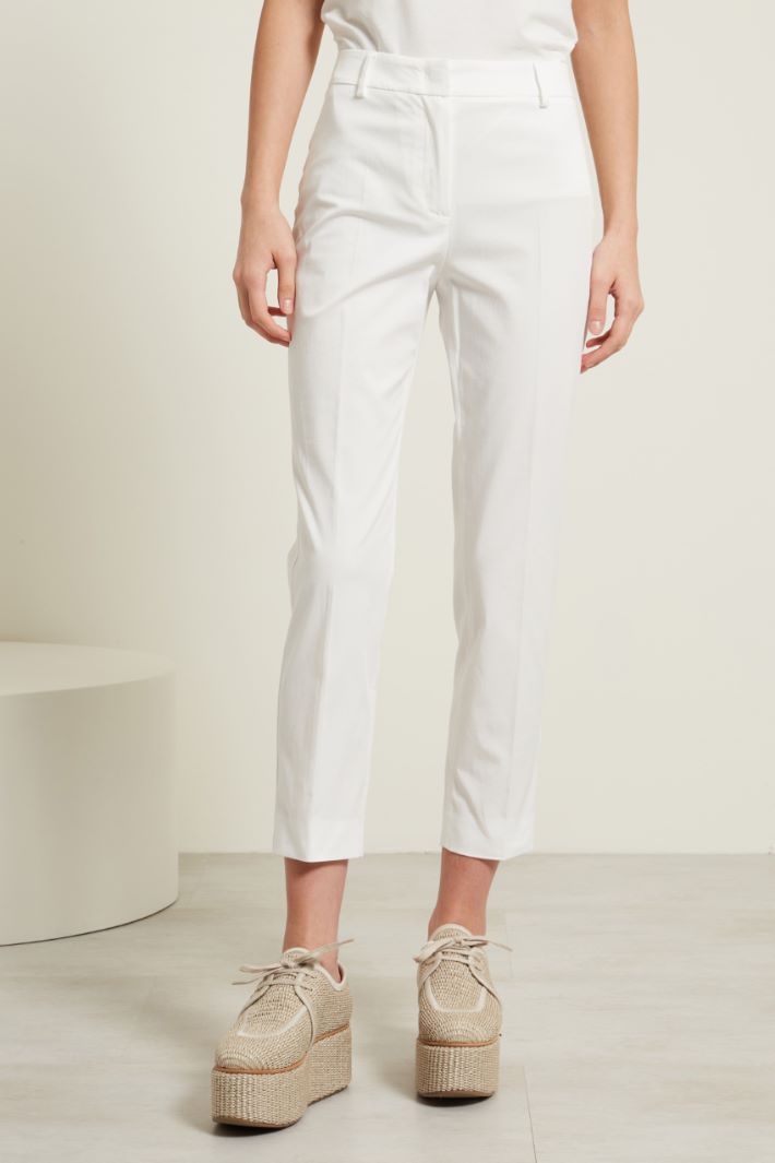 Pantaloni cropped in cotone Fashion Market - 2
