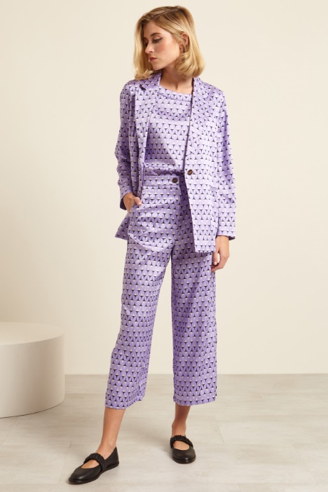 Pantaloni fluidi in twill Fashion Market