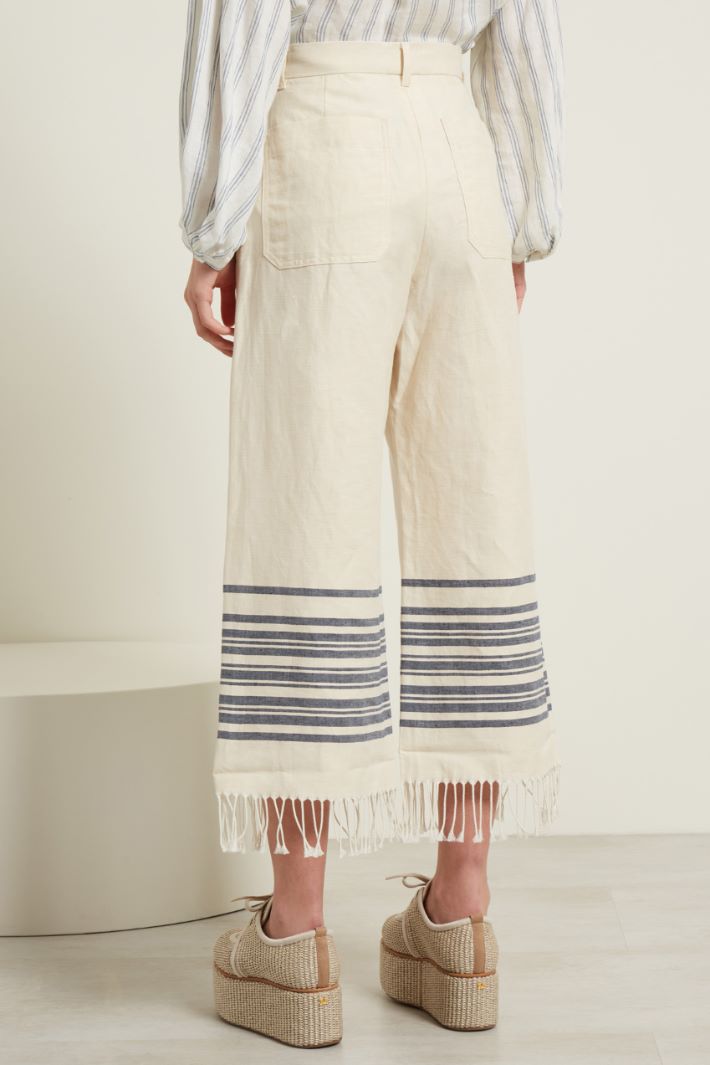 Pantaloni con frange Fashion Market - 4