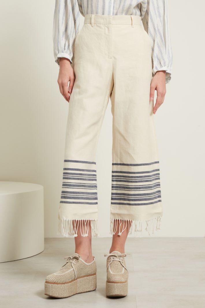 Pantaloni con frange Fashion Market - 2