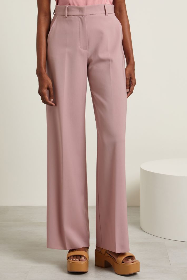 Pantaloni in tela  - ROSA ANTICO - Fashion Market - 2