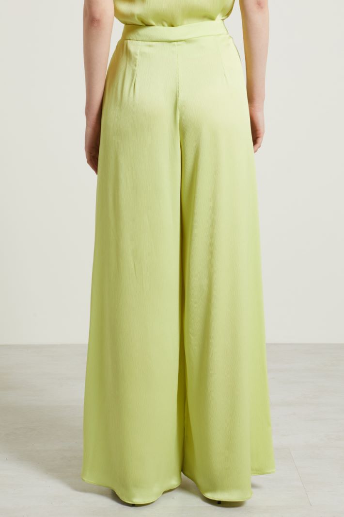 Pantaloni a palazzo in creponne Fashion Market - 4