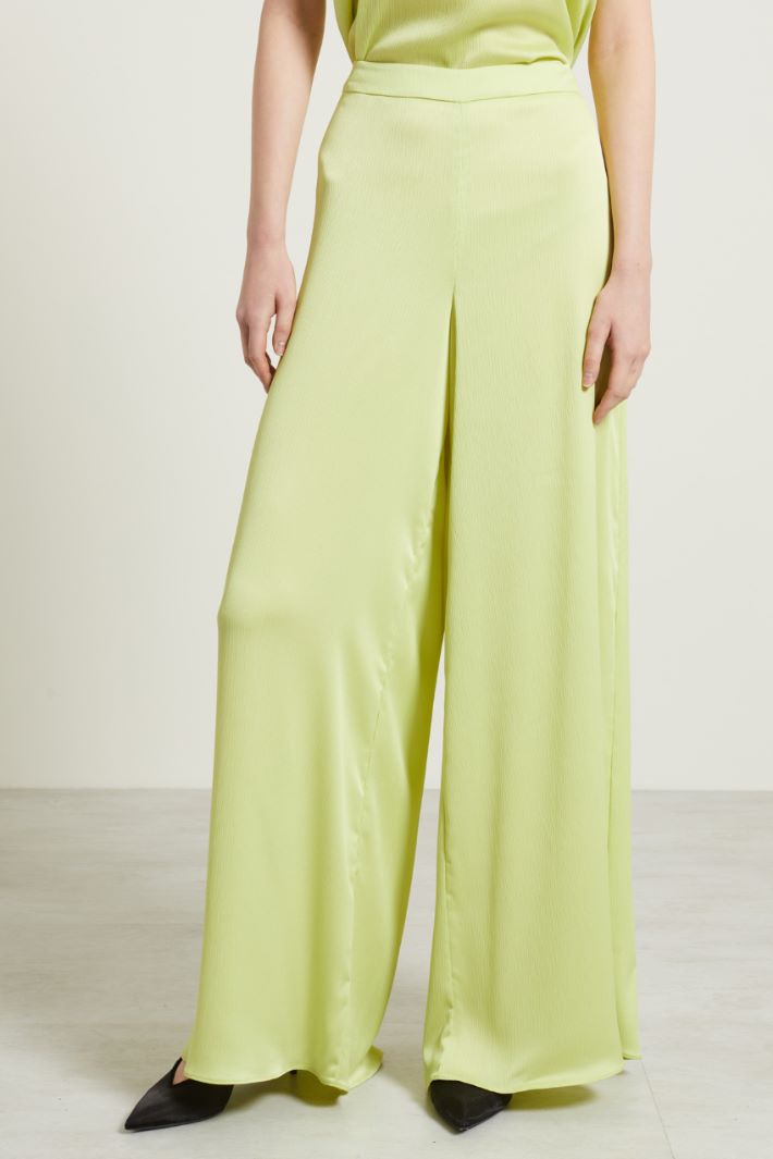 Pantaloni a palazzo in creponne Fashion Market - 2
