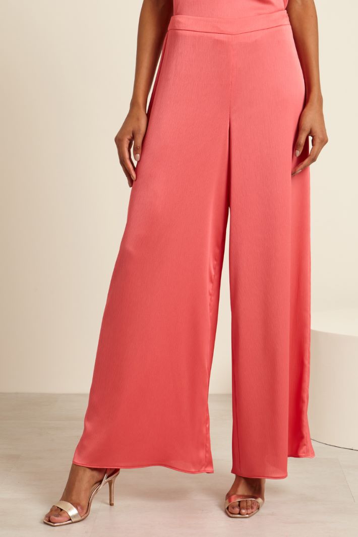 Pantaloni a palazzo in creponne Fashion Market - 2