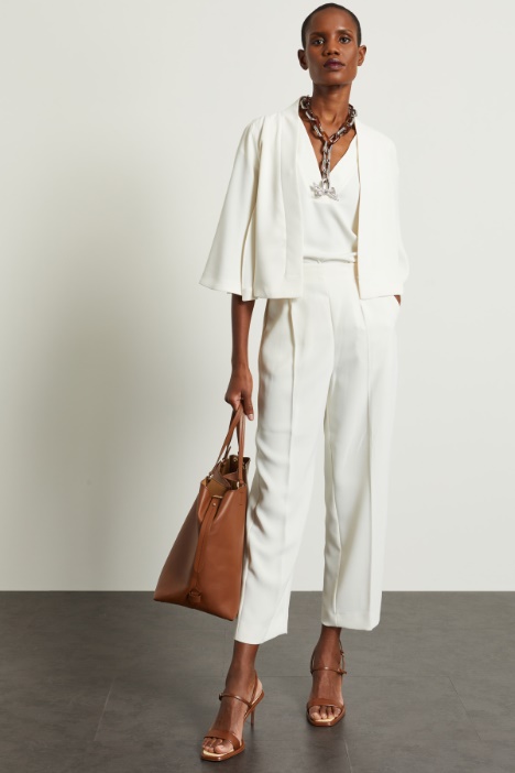 Pantaloni carrot in cady - Fashion Market