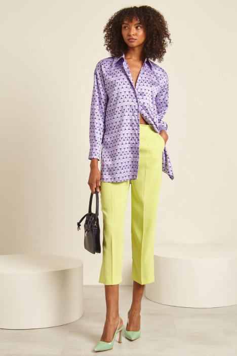 Pantaloni carrot in cady Fashion Market