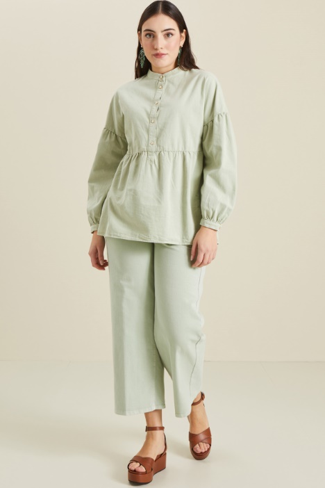 Pantaloni in bull di cotone Fashion Market