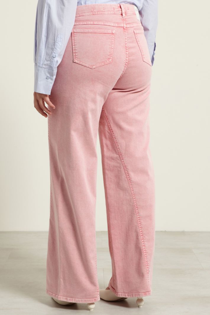 Pantaloni a palazzo in drill Fashion Market - 4