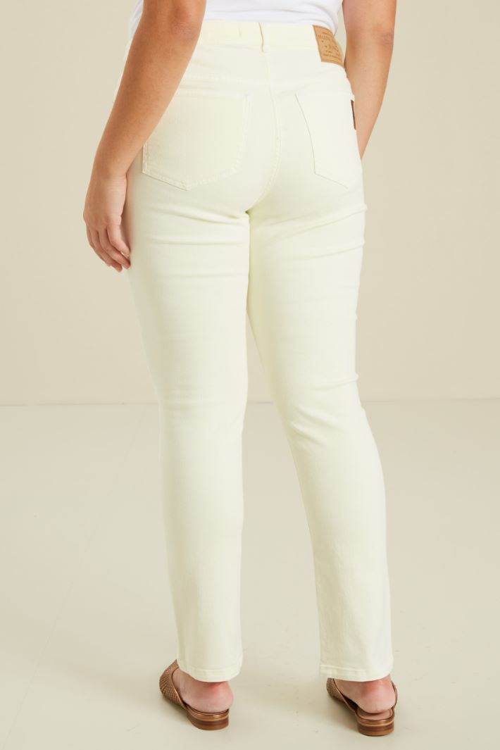 Pantaloni in bull di cotone Fashion Market - 4