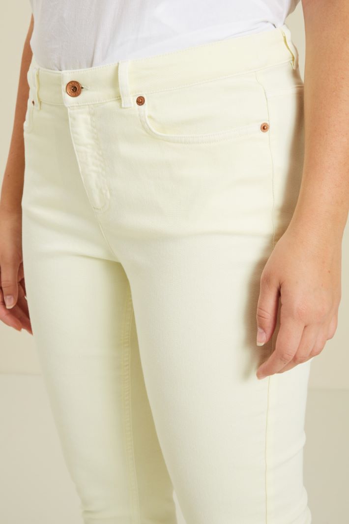Pantaloni in bull di cotone Fashion Market - 3