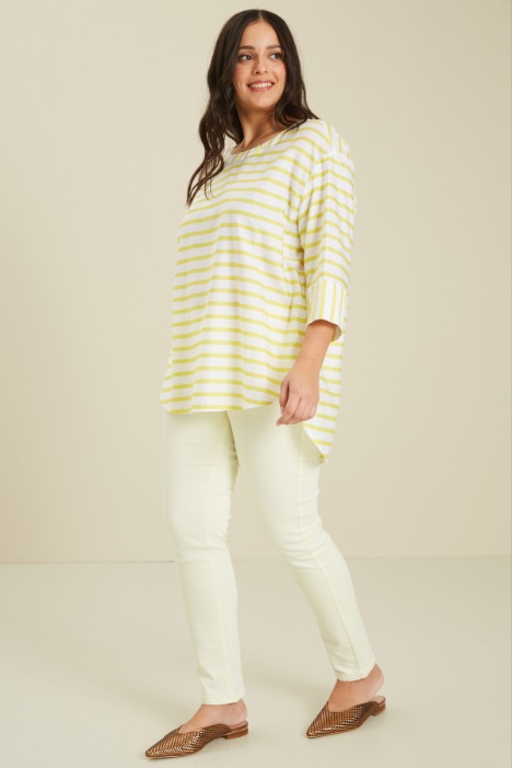 Pantaloni in bull di cotone Fashion Market