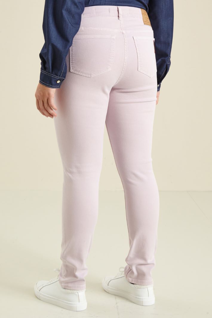 Pantaloni in bull di cotone Fashion Market - 4