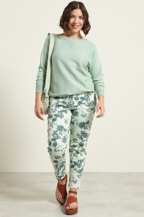 Pantaloni slim stampati Fashion Market