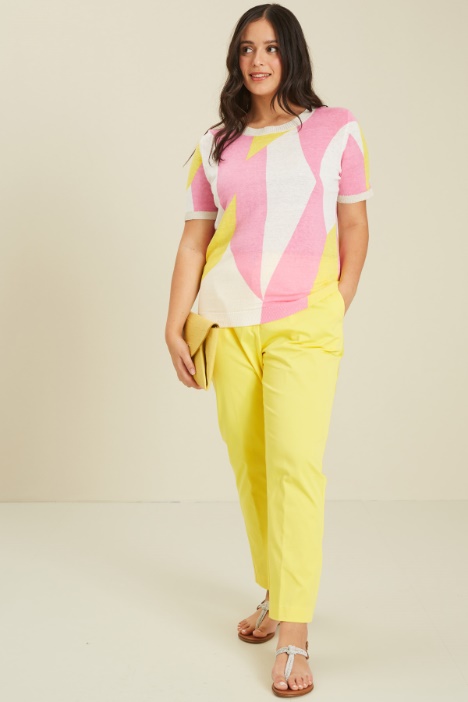 Pantaloni flare in cotone Fashion Market