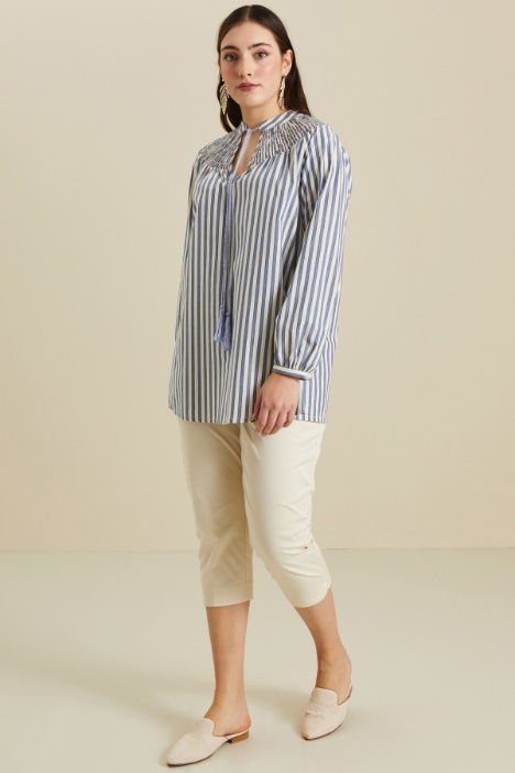 Pantaloni capri in cotone Fashion Market