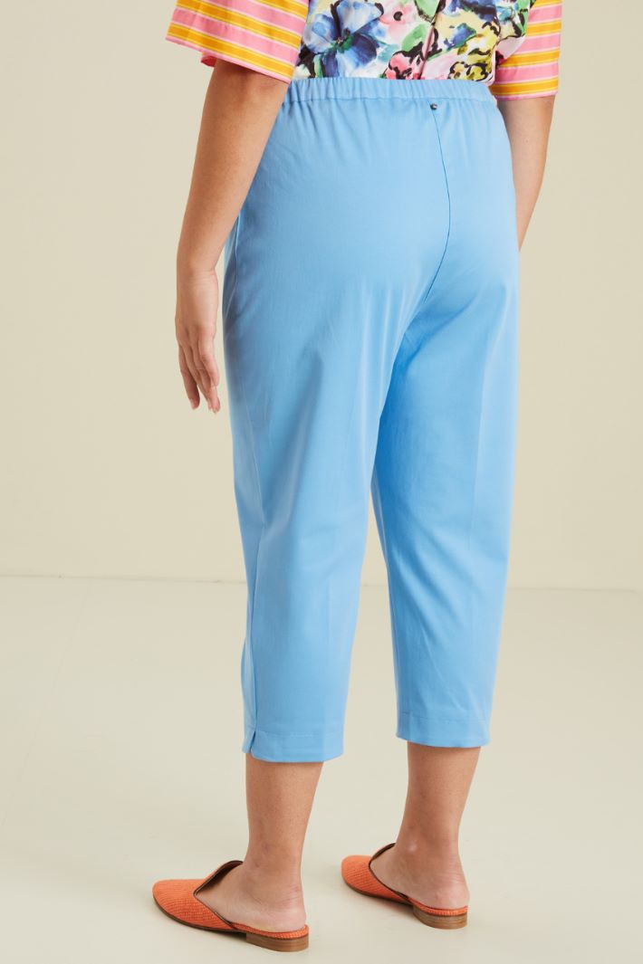 Pantaloni capri in cotone Fashion Market - 4