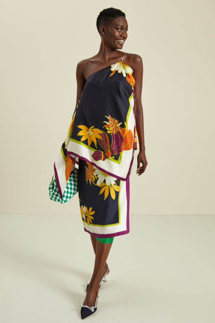 Top in twill di seta Fashion Market