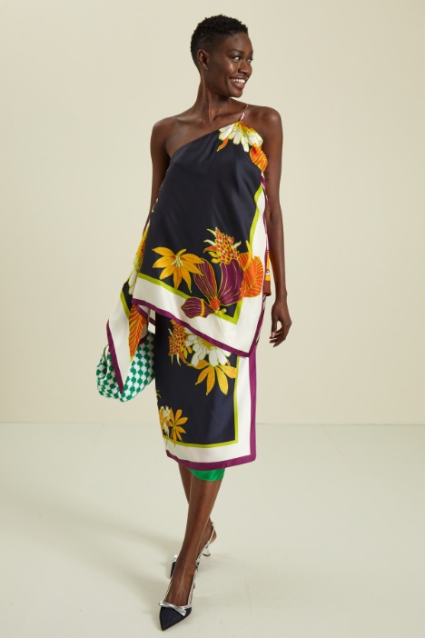 Top in twill di seta Fashion Market