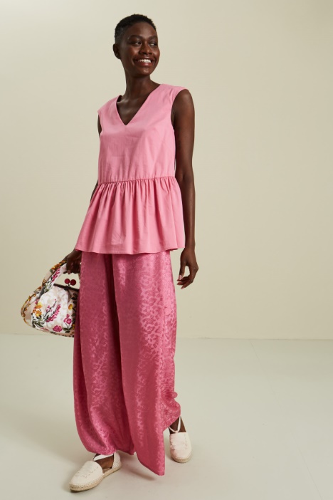 Top in popeline di cotone Fashion Market