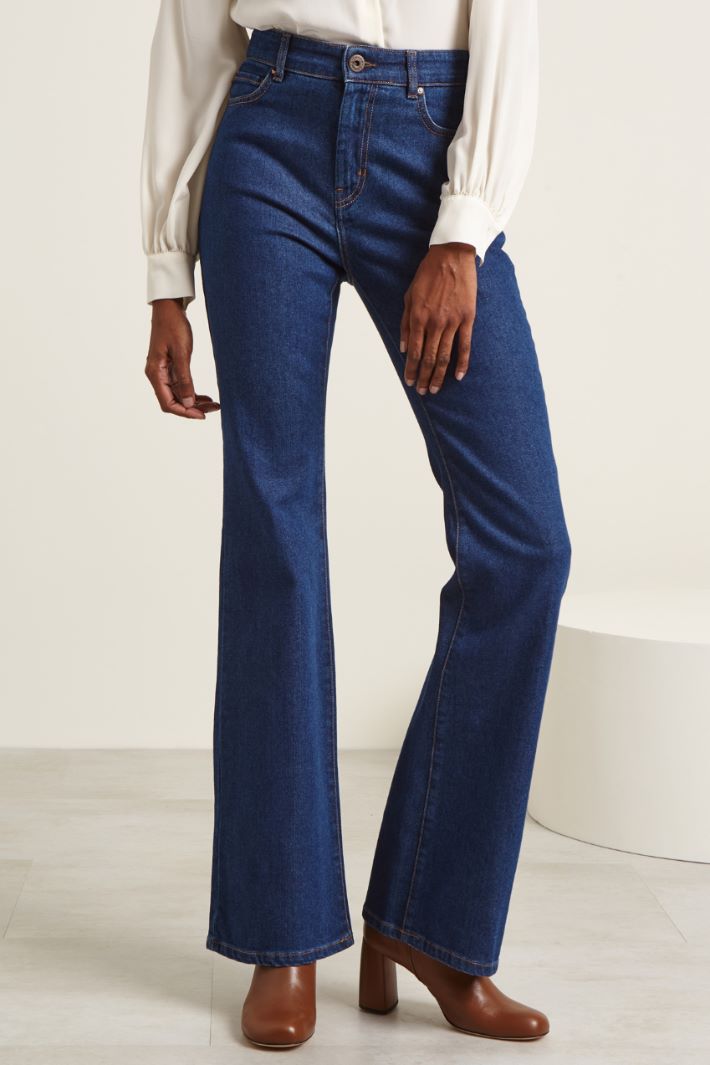 Jeans flare in denim Fashion Market - 2