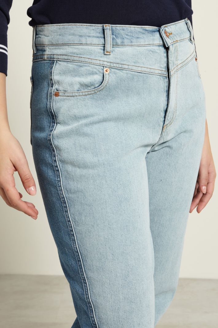 Jeans carrot a vita alta Fashion Market - 3