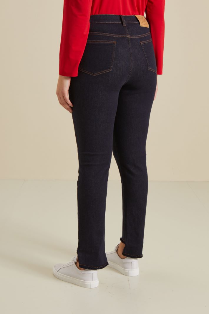 Jeans slim in denim stretch - BLU DENIM - Fashion Market - 4