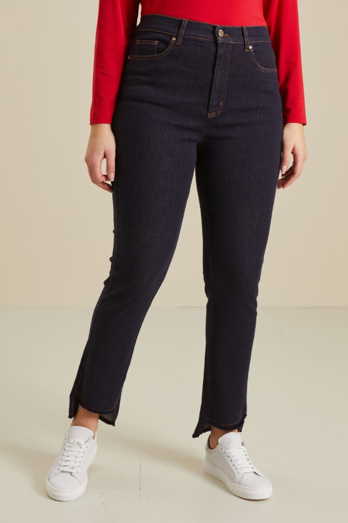 Jeans slim in denim stretch - BLU DENIM - Fashion Market - 2